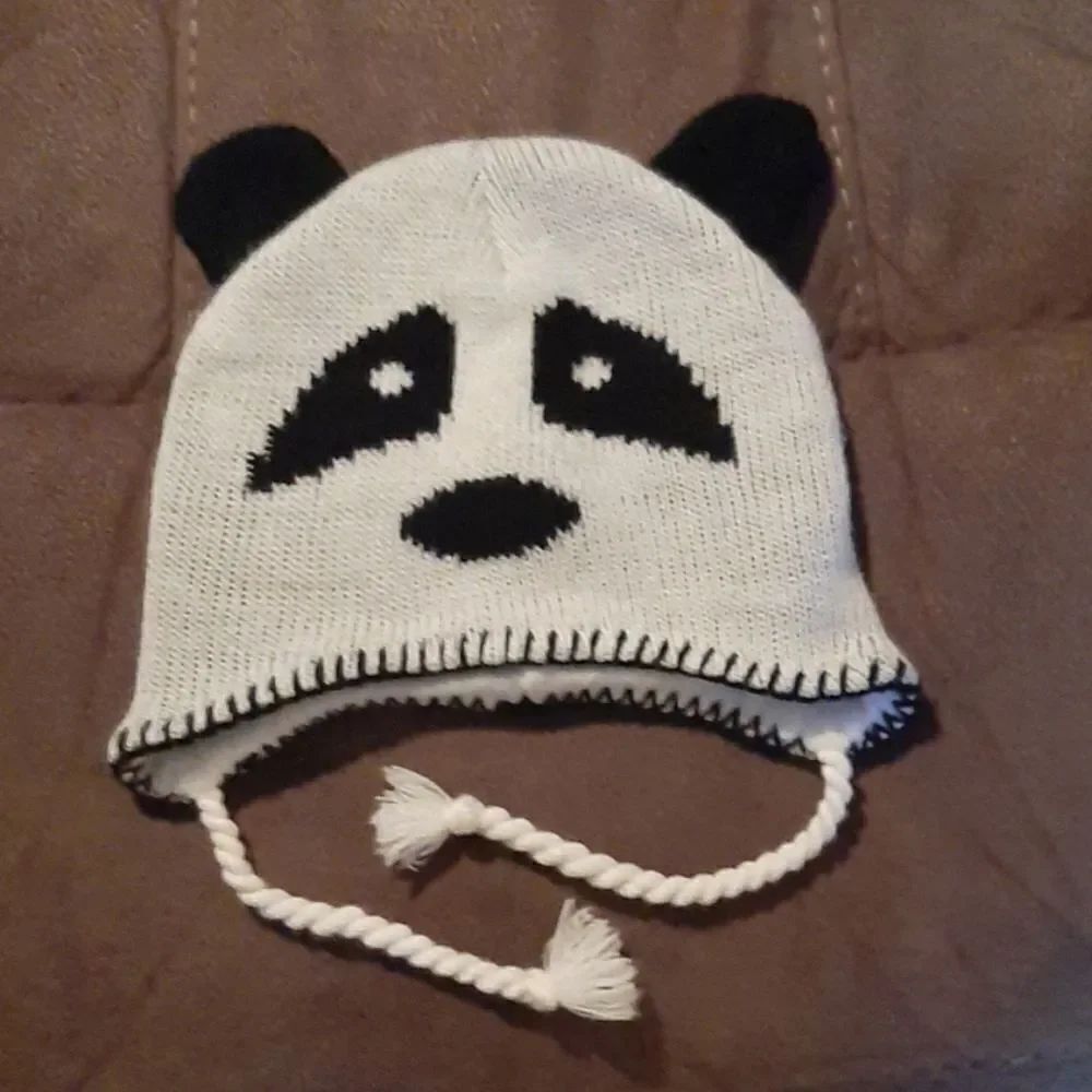Panda bear beanie hat